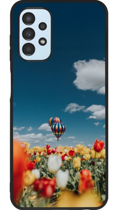 Samsung Galaxy A13 5G Case Hülle - Silikon schwarz Hot air balloon Spring 2026