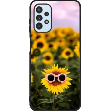 Samsung Galaxy A13 5G Case Hülle - Silikon schwarz Sunflower with glasses Spring 2026