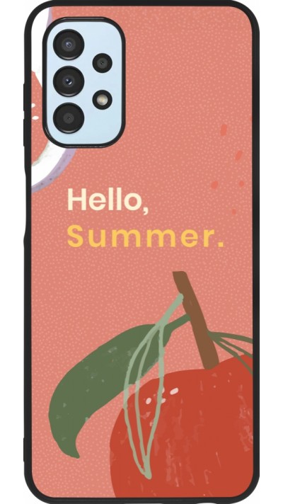 Samsung Galaxy A13 5G Case Hülle - Silikon schwarz Summer 2025 Hello summer