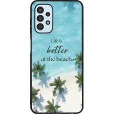 Samsung Galaxy A13 5G Case Hülle - Silikon schwarz Summer 2025 Life is better at the beach