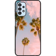 Samsung Galaxy A13 5G Case Hülle - Silikon schwarz Summer 2025 Palmiers