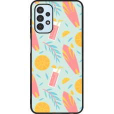 Samsung Galaxy A13 5G Case Hülle - Silikon schwarz Summer 2025 Pattern citron