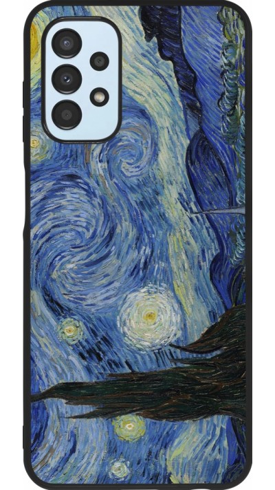 Coque Samsung Galaxy A13 5G - Silicone rigide noir Tableau art - La Nuit étoilée - Van Gogh