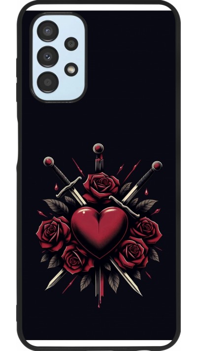 Samsung Galaxy A13 5G Case Hülle - Silikon schwarz Valentine 2024 gothic love