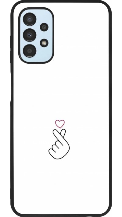 Samsung Galaxy A13 5G Case Hülle - Silikon schwarz Valentine 2024 heart by Millennials