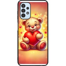 Samsung Galaxy A13 5G Case Hülle - Silikon schwarz Valentin 2024 Teddy Liebe