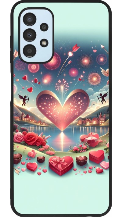 Samsung Galaxy A13 5G Case Hülle - Silikon schwarz Valentin 2025 Schick