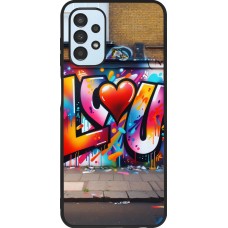 Samsung Galaxy A13 5G Case Hülle - Silikon schwarz Valentin 2025 Liebe U Tag