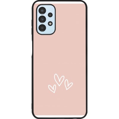 Samsung Galaxy A13 5G Case Hülle - Silikon schwarz Valentine 2023 three minimalist hearts