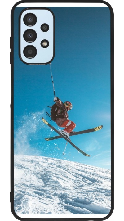 Samsung Galaxy A13 5G Case Hülle - Silikon schwarz Winter 22 Ski Jump