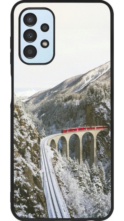 Samsung Galaxy A13 5G Case Hülle - Silikon schwarz Winter 25 Winter polar express