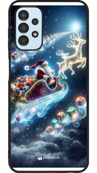 Samsung Galaxy A13 5G Case Hülle - Silikon schwarz Weihnachten 2023 Verzauberter Weihnachtsmann
