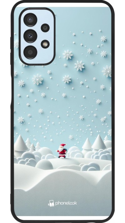 Samsung Galaxy A13 5G Case Hülle - Silikon schwarz Weihnachten 2023 Kleiner Vater Schneeflocke