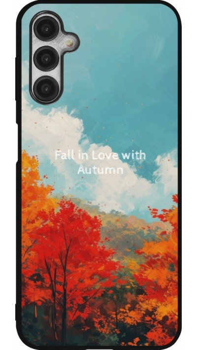 Samsung Galaxy A14 5G Case Hülle - Silikon schwarz Autumn 25 Fall in love