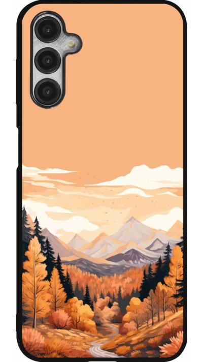 Samsung Galaxy A14 5G Case Hülle - Silikon schwarz Autumn 25 Mountains