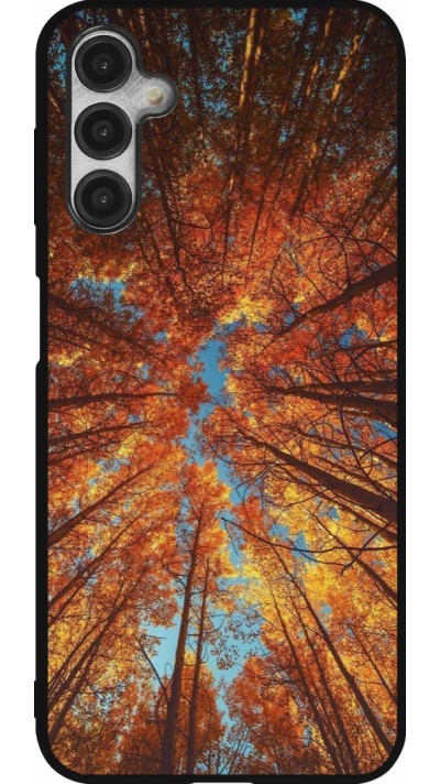 Samsung Galaxy A14 5G Case Hülle - Silikon schwarz Autumn 25 Trees