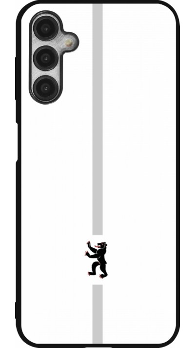 Coque Samsung Galaxy A14 5G - Silicone rigide noir Canton AI blanc