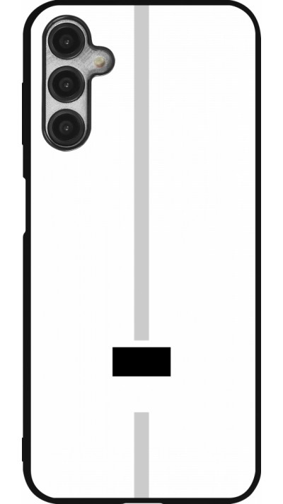 Coque Samsung Galaxy A14 5G - Silicone rigide noir Canton FR blanc