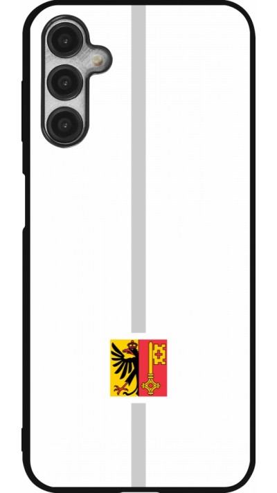 Coque Samsung Galaxy A14 5G - Silicone rigide noir Canton GE blanc