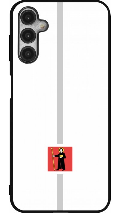 Coque Samsung Galaxy A14 5G - Silicone rigide noir Canton GL blanc