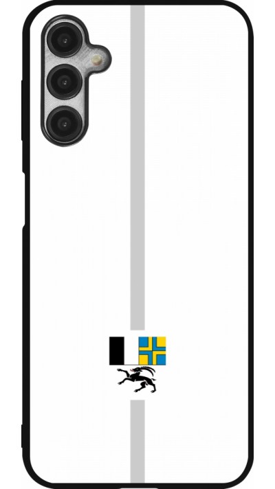 Coque Samsung Galaxy A14 5G - Silicone rigide noir Canton GR blanc