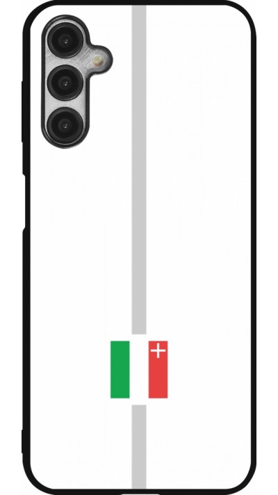 Coque Samsung Galaxy A14 5G - Silicone rigide noir Canton NE blanc