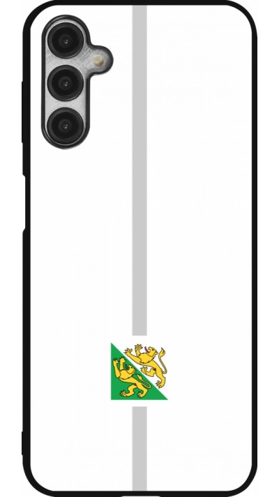 Coque Samsung Galaxy A14 5G - Silicone rigide noir Canton TG blanc