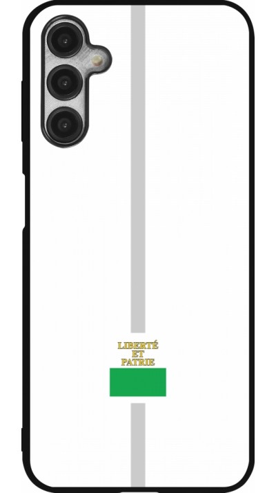 Coque Samsung Galaxy A14 5G - Silicone rigide noir Canton VD blanc