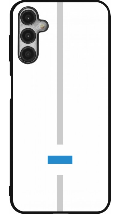 Coque Samsung Galaxy A14 5G - Silicone rigide noir Canton ZG blanc