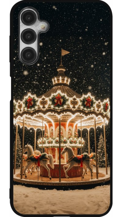 Samsung Galaxy A14 5G Case Hülle - Silikon schwarz Christmas 25 Carousel