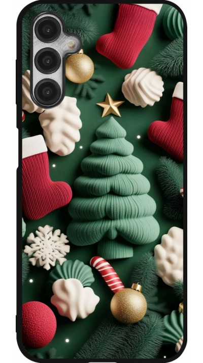Samsung Galaxy A14 5G Case Hülle - Silikon schwarz Christmas 25 Christmas textiles