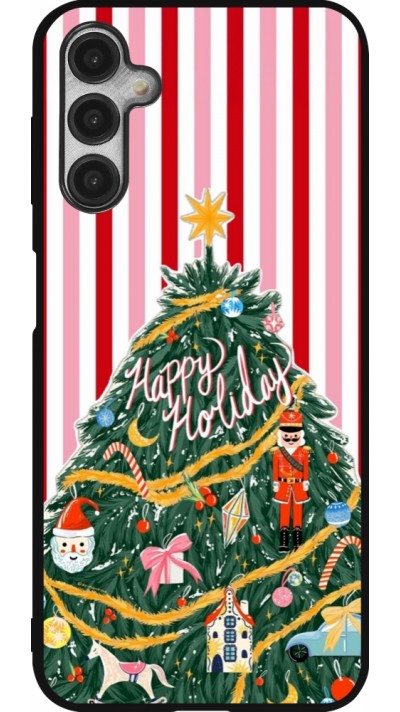 Samsung Galaxy A14 5G Case Hülle - Silikon schwarz Christmas 25 Happy Holiday