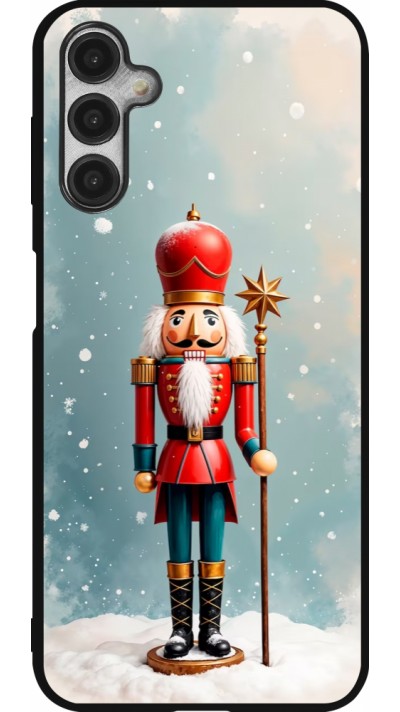 Samsung Galaxy A14 5G Case Hülle - Silikon schwarz Christmas 25 Nutcracker Snow