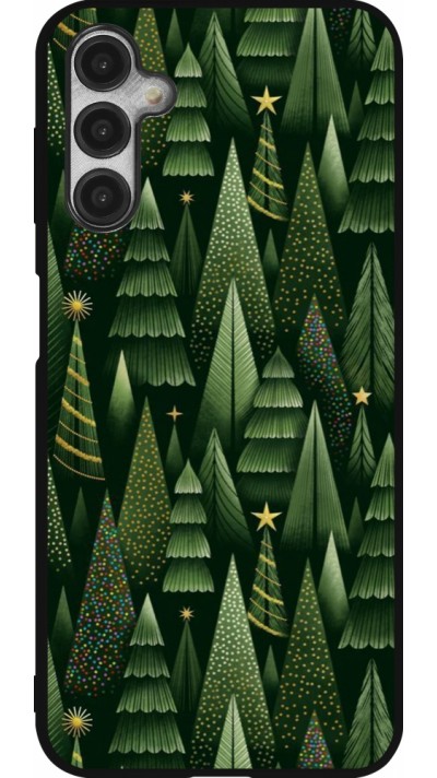 Samsung Galaxy A14 5G Case Hülle - Silikon schwarz Christmas 25 Pattern Xmas Tree
