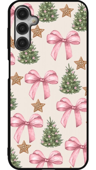 Samsung Galaxy A14 5G Case Hülle - Silikon schwarz Christmas 25 Vintage Ribbons