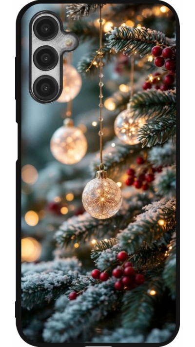 Samsung Galaxy A14 5G Case Hülle - Silikon schwarz Christmas 25 Xmas Decorated Tree