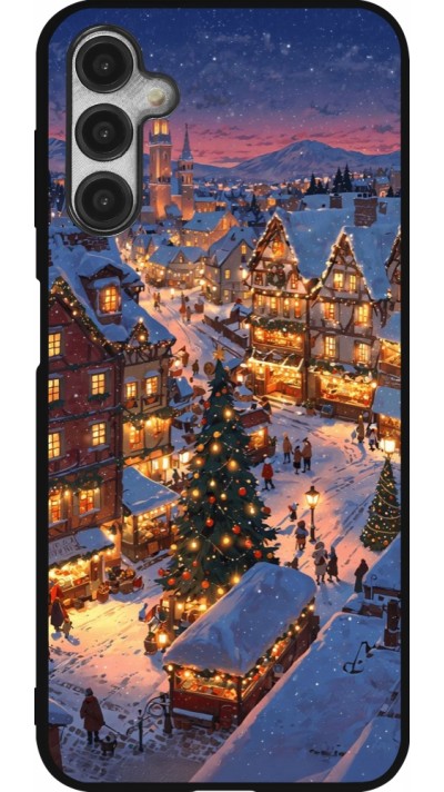 Samsung Galaxy A14 5G Case Hülle - Silikon schwarz Christmas 25 Xmas Village