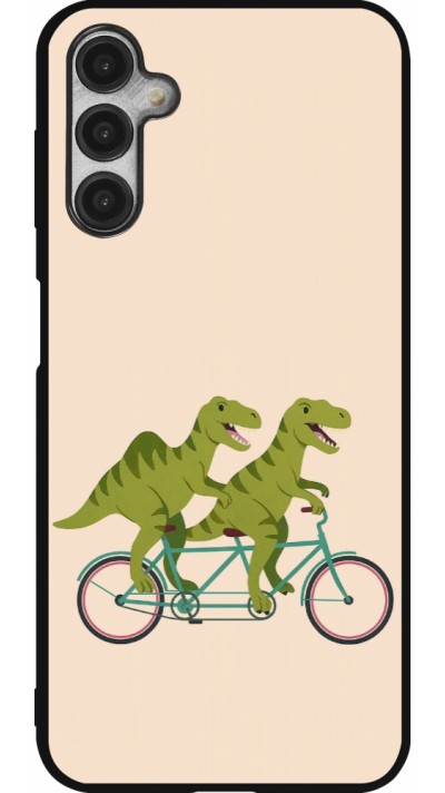 Samsung Galaxy A14 5G Case Hülle - Silikon schwarz Dinosaurs on bikes 2026