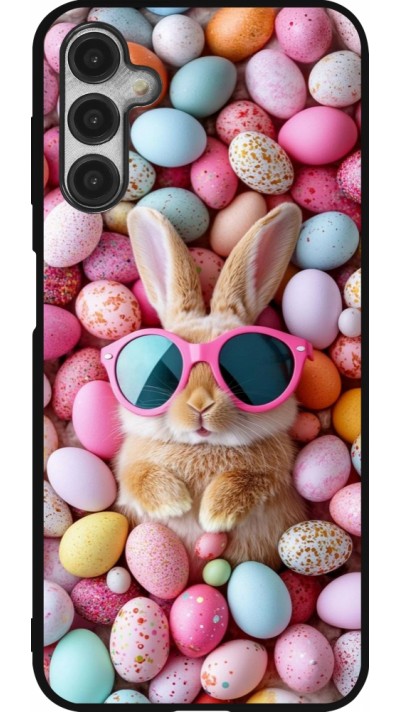 Samsung Galaxy A14 5G Case Hülle - Silikon schwarz Easter 2026 Rabbit fun