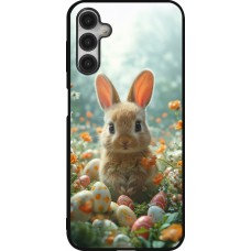 Samsung Galaxy A14 5G Case Hülle - Silikon schwarz Easter 2026 Rabbit in the garden