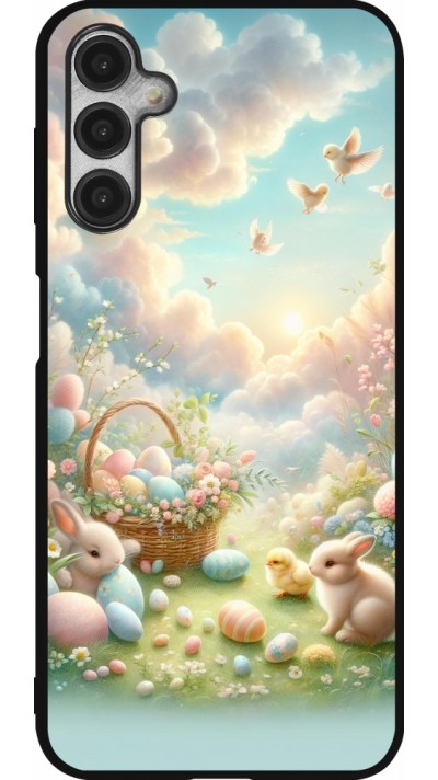 Samsung Galaxy A14 5G Case Hülle - Silikon schwarz Ostern 2025 Pastell Ostern