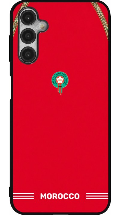 Samsung Galaxy A14 5G Case Hülle - Silikon schwarz Marokko 2026 personalisierbares Fussballtrikot