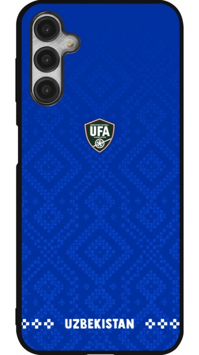 Samsung Galaxy A14 5G Case Hülle - Silikon schwarz Usbekistan 2026 personalisierbares Fussballtrikot