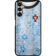 Samsung Galaxy A14 5G Case Hülle - Silikon schwarz Portugal Away personalisierbares Fussballtrikot