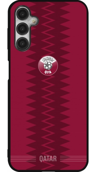 Samsung Galaxy A14 5G Case Hülle - Silikon schwarz Qatar 2026 personalisierbares Fussballtrikot