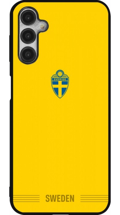 Samsung Galaxy A14 5G Case Hülle - Silikon schwarz Schweden 2026 personalisierbares Fussballtrikot