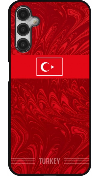 Samsung Galaxy A14 5G Case Hülle - Silikon schwarz Türkei 2026 personalisierbares Fussballtrikot