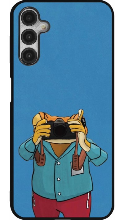 Samsung Galaxy A14 5G Case Hülle - Silikon schwarz Frog with camera DTMF