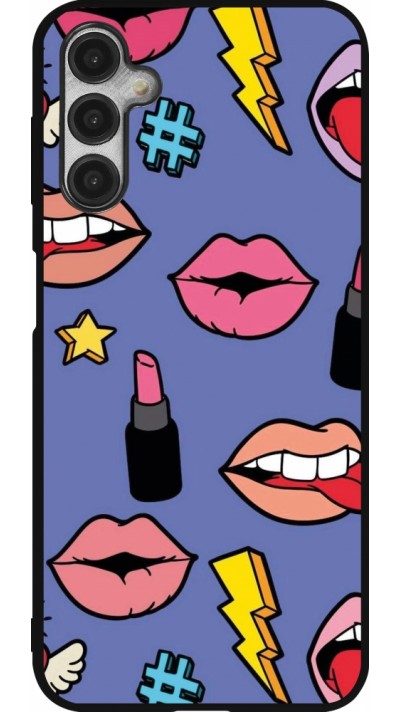 Samsung Galaxy A14 5G Case Hülle - Silikon schwarz Lips and lipgloss