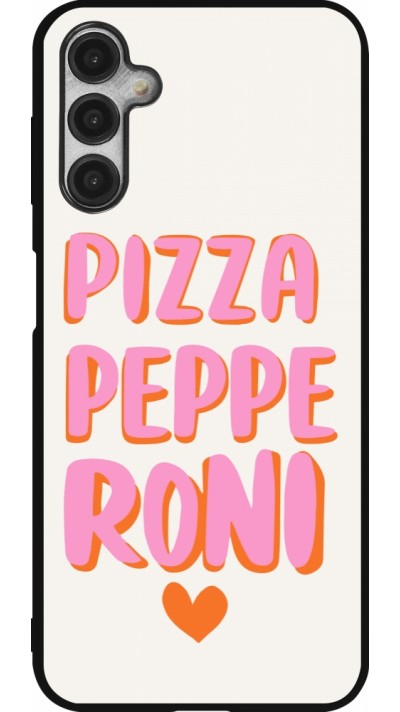 Samsung Galaxy A14 5G Case Hülle - Silikon schwarz Pizza pepperoni 2026